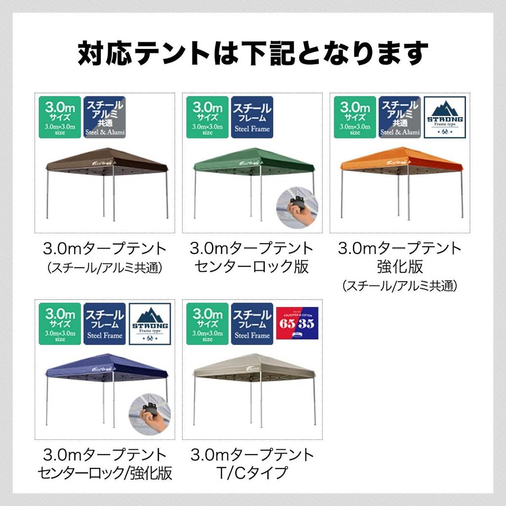 Prelată cort FIELDOOR 3,0 m, set de 4 piese de întărire pentru cadru lateral din oțel și aluminiu, instalare ușoară, reduce deformarea și distorsiunea