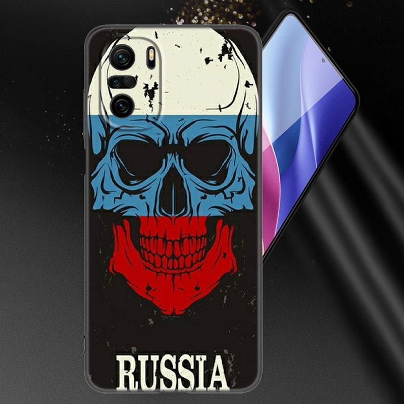 Russia Russian Flags Emblem Phone Case For Xiaomi Mi POCO X3 NFC GT M4 M3 12 11T 10T Pro A3 11 Lite NE 5G 12X 11i F3 Black Cover