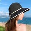 Fisherman Hat With Butterfly Knot Sun Protection For Casual Summer Outings