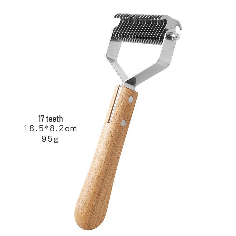 Double-Sided Stainless Steel Pet Detangling Grooming Comb