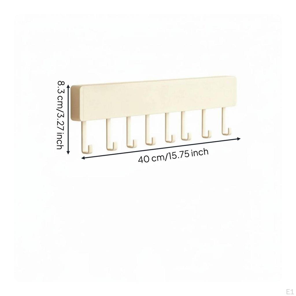 Over Door Hook Rack NoDrill Option the Rail Space Saving Wall Mounted Coat for