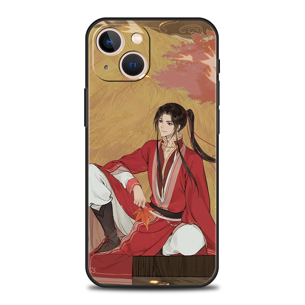 

Tian Guan Ci Fu Luxury Phone Case For iPhone 11 12 13 14 15 Pro Max Mini X XR XS 7 8 Plus SE Soft Silicone Cover Black Funda iPhone 12