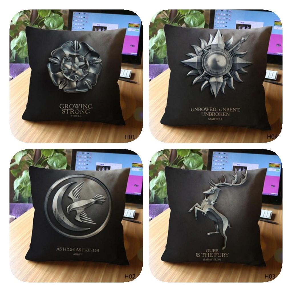 Of Game Thrones Cotton Linen Blend Pillow Case Decoration Household Gift Goods