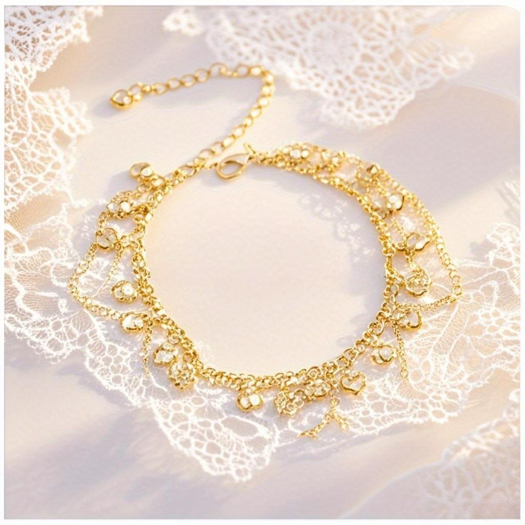 European and American women's fashionable bohemian chic Su bell ankle chain
