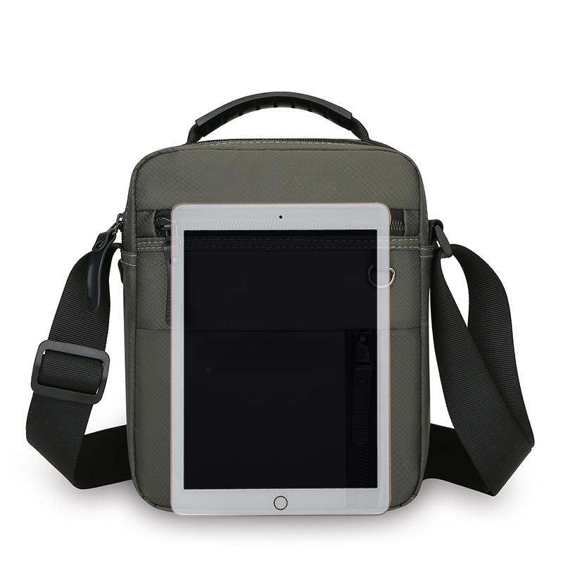 Messenger Sling Bags for Men Casual Oxford Small Zipper Crossbody Pouch Simple Mini Crossbody Phone Bag Male Side Shoulder Bag