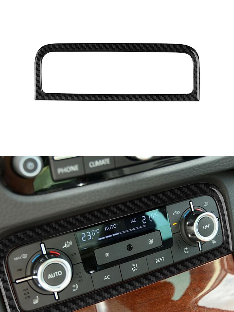 For Volkswagen VW Touareg 2011-2015 Car Carbon Fiber Sticker Version LHD Gear Shift Panel Interior Center control panel door