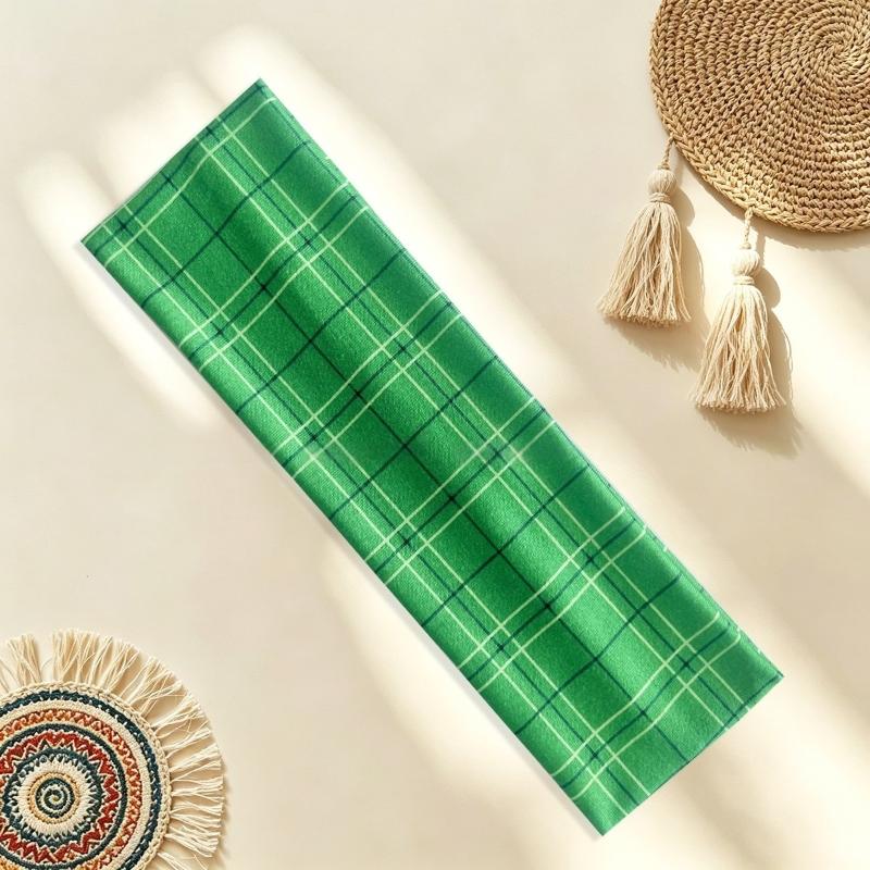 Retro Colored Checkered Pattern Headband Fashion Women Y2K Hair Accessories Cute Sweet Dating Hair Band Elastic Sports Headband