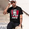 Mfk 2026 New Fashion Heavyweight Hot Selling Retro Printed Pattern Fun Round Neck Tshirt For Daily Comfort
