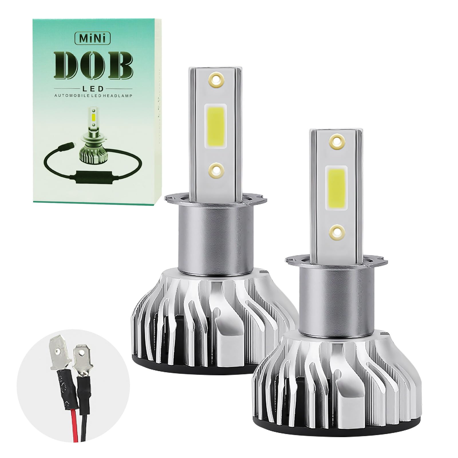

KONGZEE H3 LED Fog Lamp, Compatible with New Standards Vehicle Inspection, High Brightness, DOB