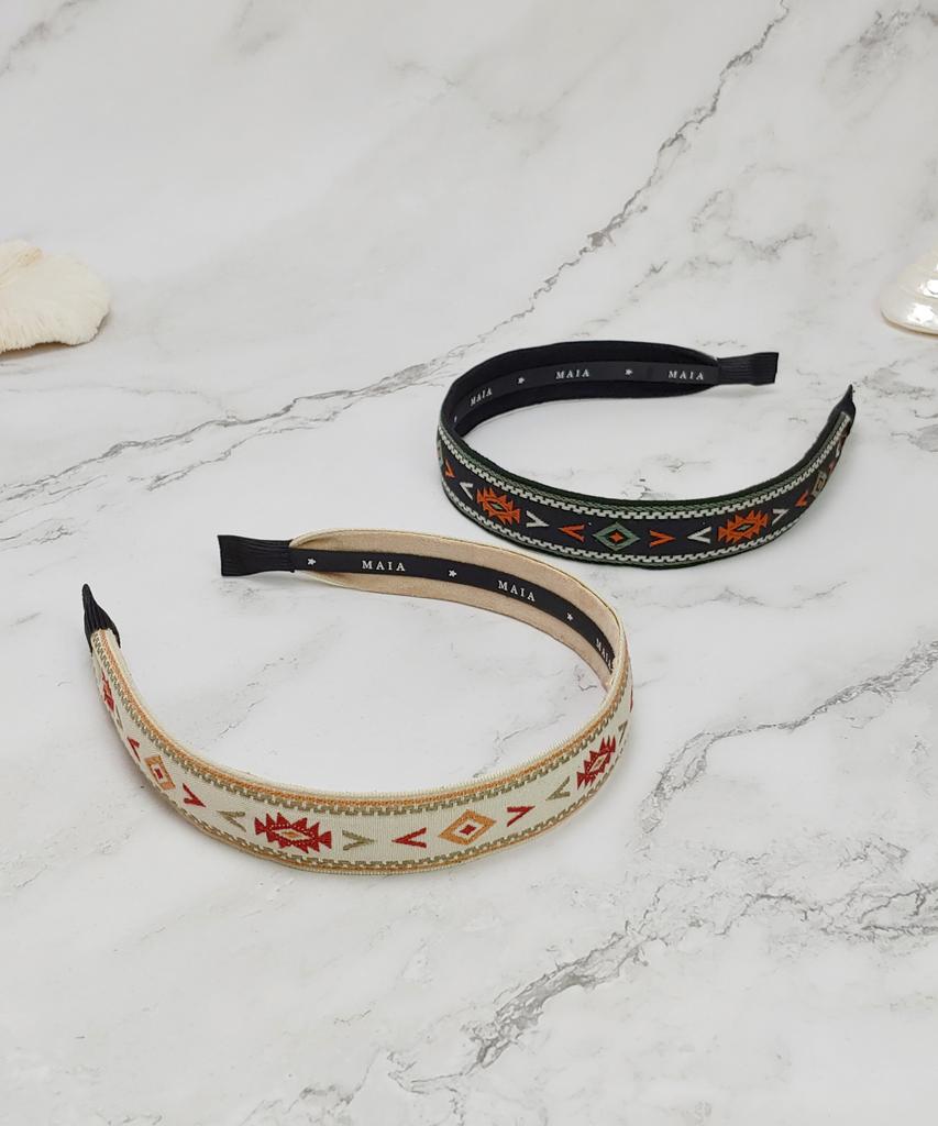 Maia Inca Headband-Black