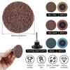 90Pcs Nylon Sanding Discs Set 2Inch Quick Change Sanding Discs Quick Change Die Angle Grinder Sanding Flap Wheel with 1/4in Rod