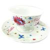Les Trésors De Lily [K3489] - Porcelain Cup 'Romantic Bouquet' Just For You Mother - 120x65 Mm