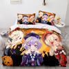 Anime Genshin Impact Bettwäscheset Kindergeschenk Schlafzimmerdeko Bettdecke Bettwäsche Twin Queen King Einzelgröße Dropshipping
