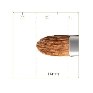 Kumano Makeup Brush (Makeup Brush) Chikuhodo Regular Series Eyeshadow Brush, Weasel, RR-S9, Red Line
