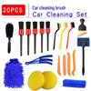 25-Piece Car Cleaning Kit: Disassembly Tools, Wheel & Tire Care, Interior & Paint Maintenance