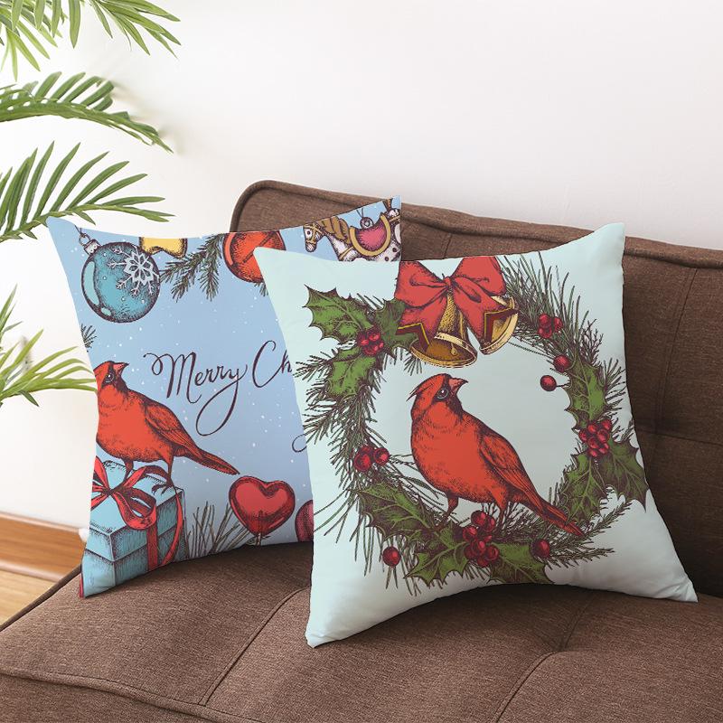 Cartoon Printed Christmas Pillow Cases New Sofa Pillow Cases Home Home Decoration