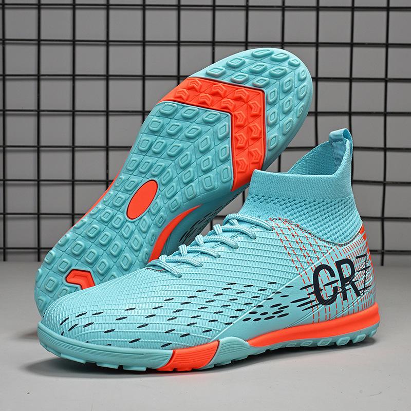 

Foreign trade new high-top football shoes men s and women s long nails broken nails students outdoor sports competition training shoes 45