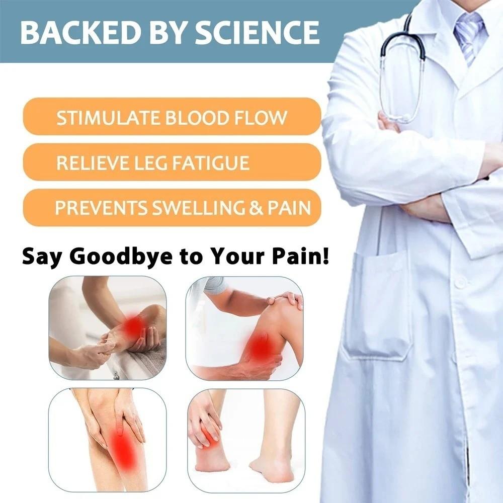 1 Paar Atmungsaktive Sport-Kompressionssocken Bequeme Radsocken Fitness Lange Beinsocken Radfahren