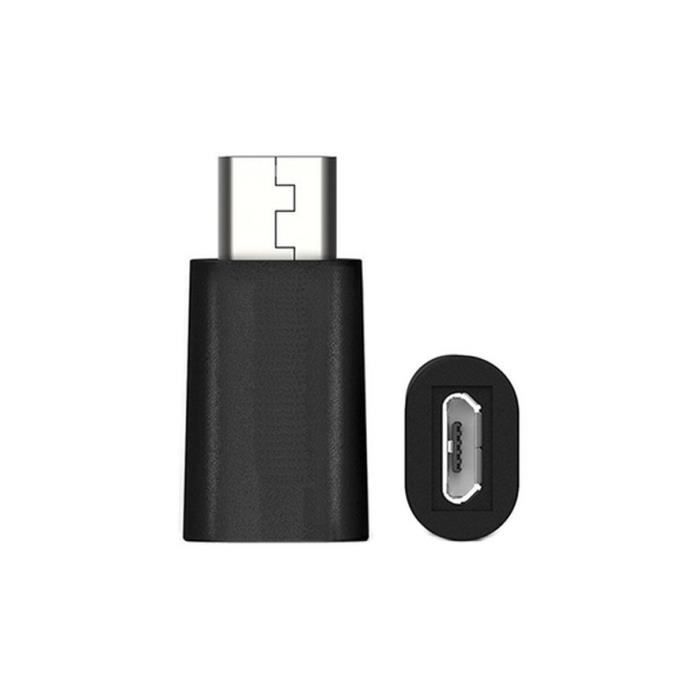 Adaptateur USB C vers Micro USB - Ewent - EW9645 - 5V - Noir - 1A
