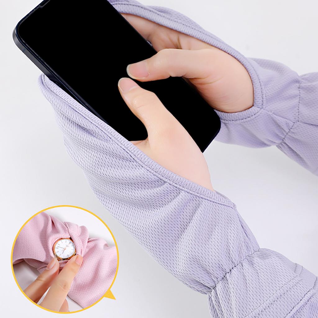 Sun Protections Cooling Arm Cover Sunscreens Sleeves Driving Fingerless Sun Sleeves Adjustable Arm Sleeve with Gloves