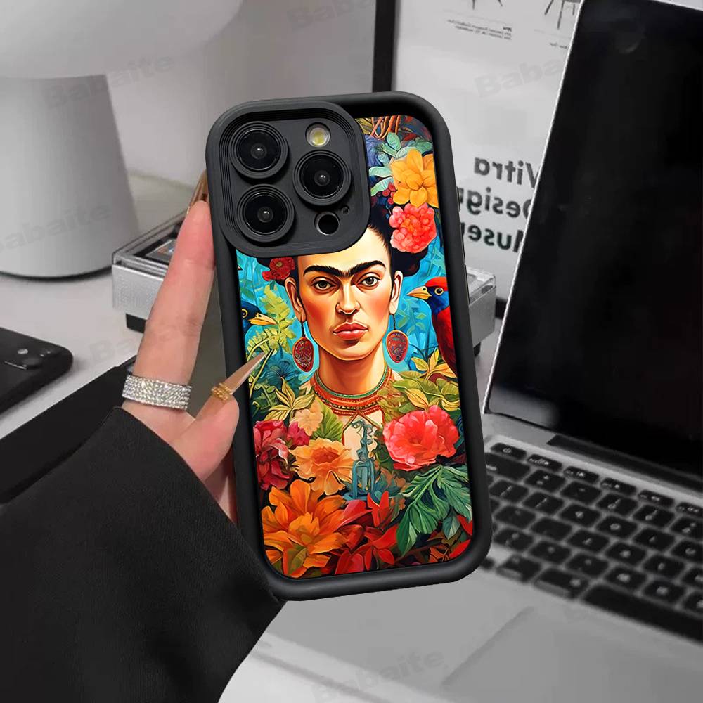 

Fashion F-Frida K-KahlosS Phone Case For IPhone 11 12 13 16 15 17 14 Pro Max Soft Funda Silicone Cover iPhone 13