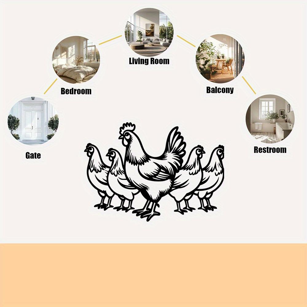 Wrought Iron Hive of Mother Hen Wall Art, Farmhouse Indoor Decor, Wedding Christmas Thanksgiving Gift for Home Room