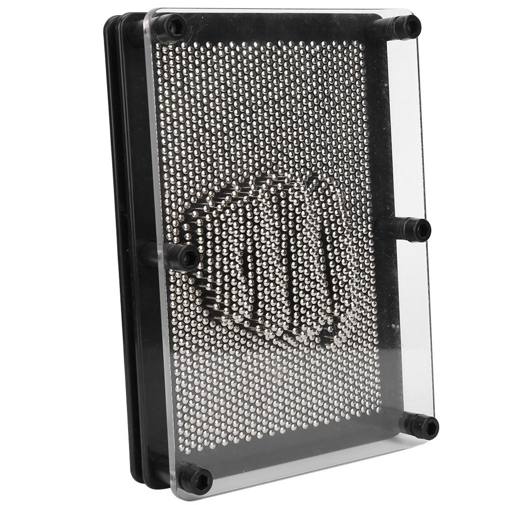 Stainless Steel Pin Art Toy 3D Hand Model Toys Desk Ornament Birthday Gift Decoration