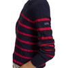 Polo Ralph Lauren FW24 Crew Neck Striped Cable Knit Sweater Women sweater Blue Red WMPOSWENC021097-410