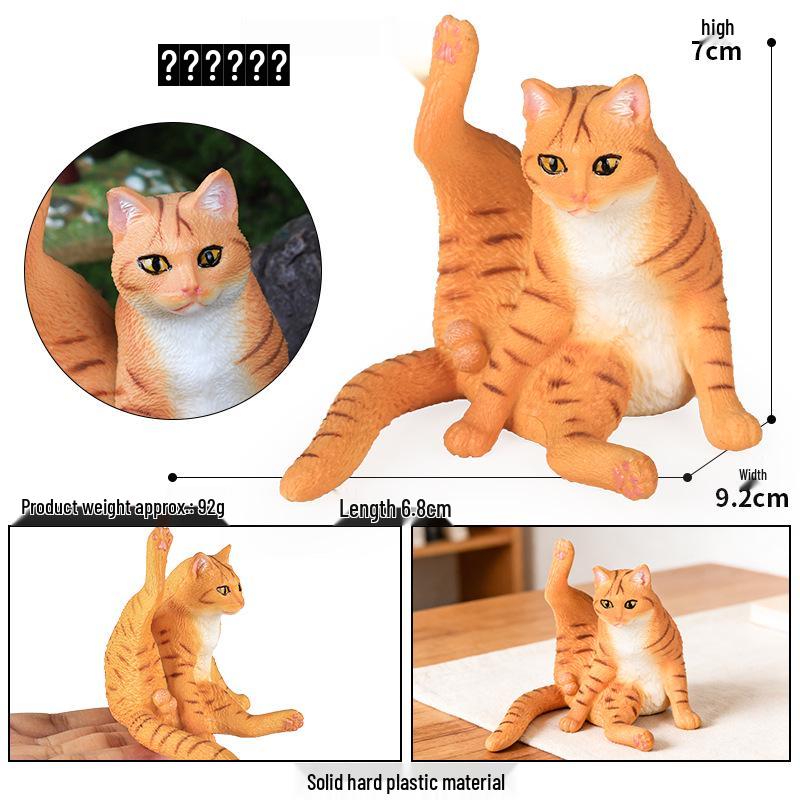 Thumbs Up Cat Figurine - Coffee Shop Ornament with Short-haired, Ragdoll, and Countryside Cat Designs