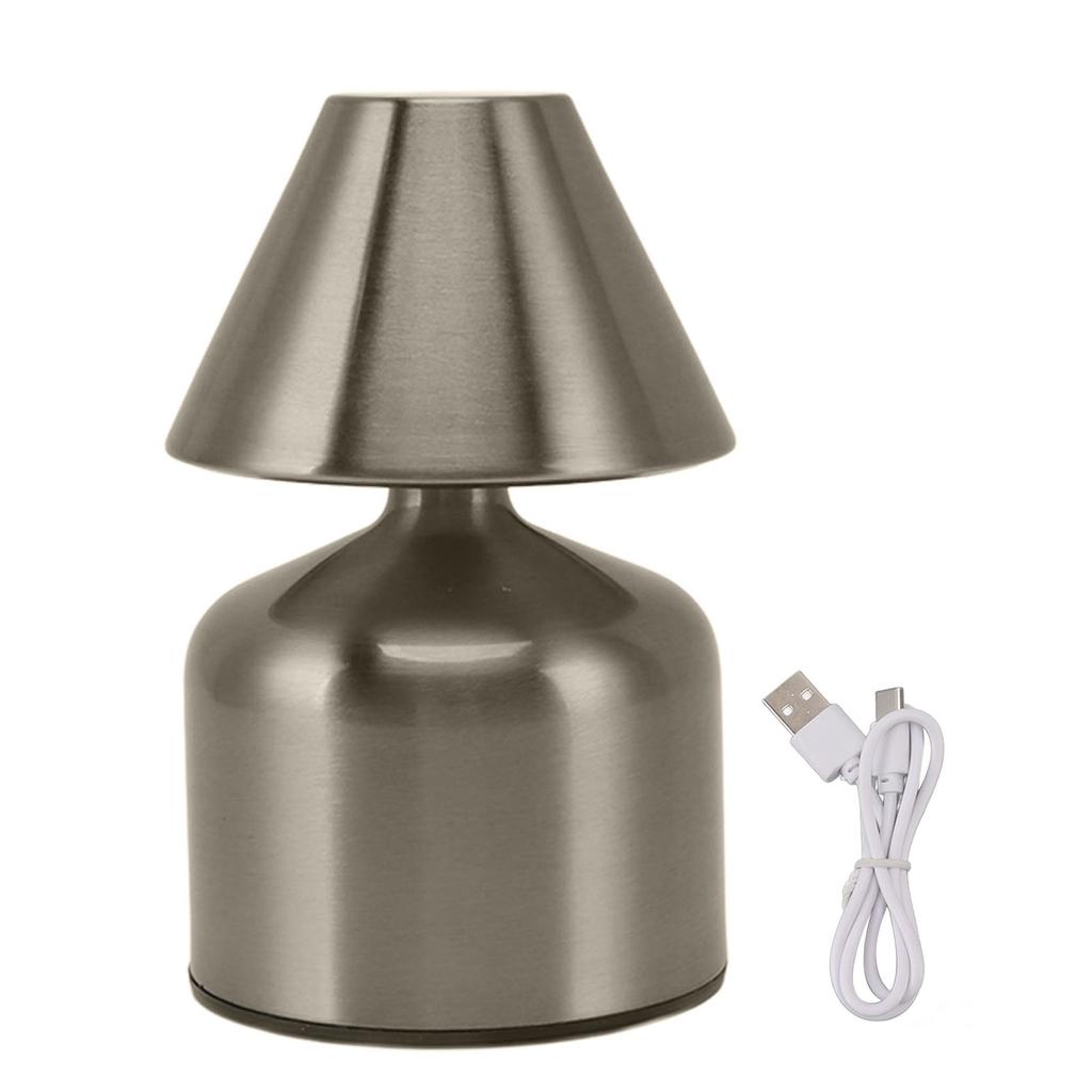 3W Stepless Dimming Touch Table Desktop Lamp 1800mAh Cordless 3 Color Rechargeable Bedside Desk