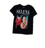 Selena Si Una Vez Graphic T-Shirt M Black Short Sleeve Crew Neck Womens Official
