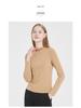 Wool Silk Slim Fit Thermal Velvet Top for Women