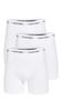 Boxer Briefs Long Boxer Plain Long Black CK Cotton Stretch White Set [Calvin Klein] Men's 3-Pack, Briefs, Logo, Length, 3-Pack Set, & White,
