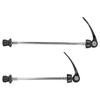 2Pcs Bicycle Wheel Hub Skewers Mountain Bike Road Bike Axle Quick Release Skewer LeverBlack