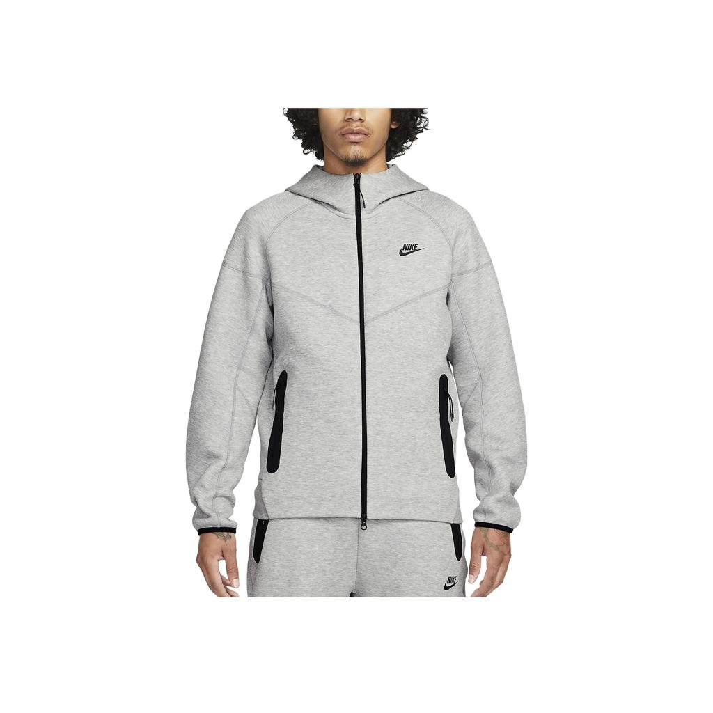 Nike Sportswear Tech Fleece Windrunner Full Zip Hoodie Dark Grey Heather/Black Men Tops FB7921-063