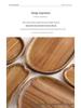 Irregular Acacia Wood Tray: Creative Fruit, Snack & Dessert Plate