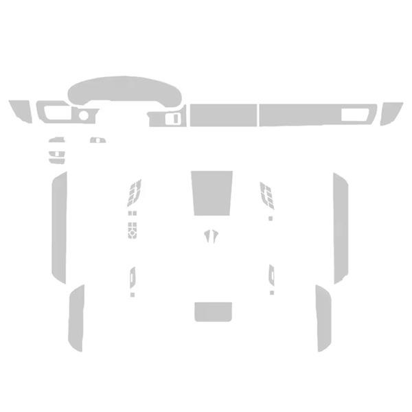 TPU Gear Shift Cover Set for Porsche Taycan (2020-2024) - Color: As Shown
