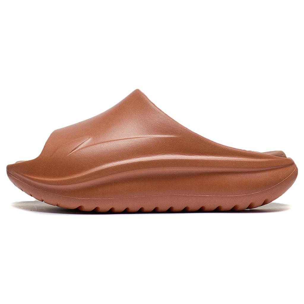 New LiNing SOFT SLIPPER EVA Slide Slippers Unisex Amber Brown AGAT017-8