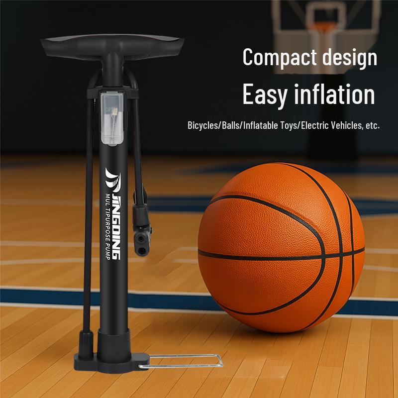 Bomba Universal Portátil de Alta Pressão Jingding para Bicicleta e Basquete