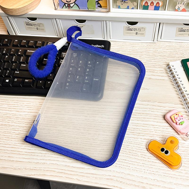 A4 Zipper File Bag Pp Transparent Storage Organizer Bag File Folder Case Bags Stationery Holder