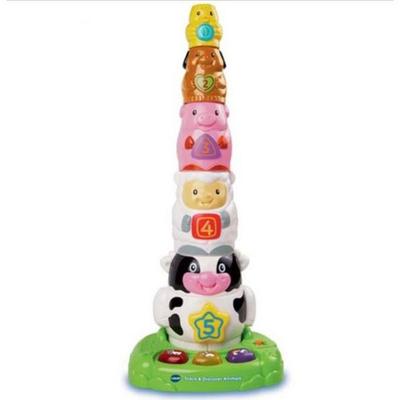 V-Tech Interactive Animal Stacking Play, 1 Piece, 9-36 Months, Mixed Colors, Korean Baby Products