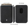 High End Busine Sle Leather Card For iPhone 17 Pro Max 16 15 14 Strong Magnetic Magsafe Wallet Carbon Fiber Card Bag Pocket Slot