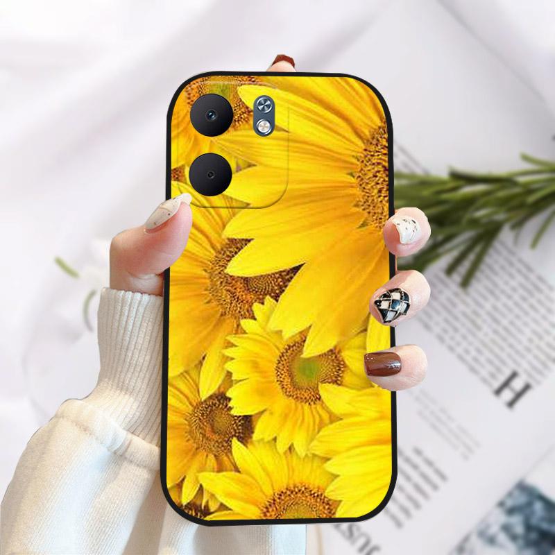 For OPPO A5X Case Fashion Painting Black TPU Soft Silicone Case For OPPO A5X 5G CPH2733 OPPOA5X 4G CPH2725 Back Cover Shell Capa