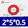 Red Bakelite Paper Insulating Washer/Gasket for M2-M8 Screws
