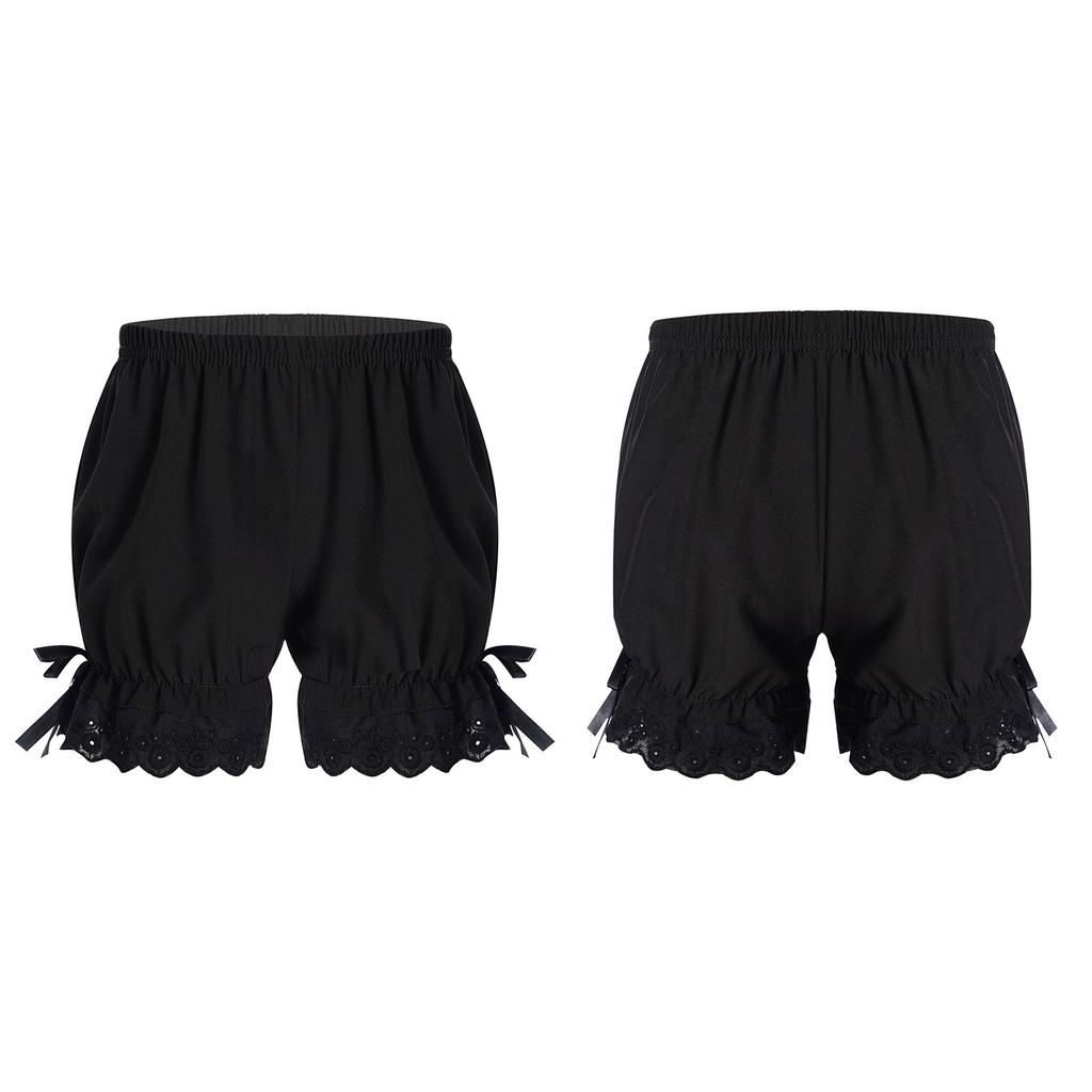 Crianças meninas bloomers pettipants cintura elástica shorts de abóbora verão cor sólida calças de segurança