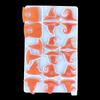 Halloween Geometric Witch Hat Earring Epoxy Resin Silicone Mold Luggage Bag Tags Casting Molds with Hole for DIY Crafts