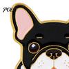 Brooch Pin, Dog Head Design Enamel Lapel Pin, Easy To Fix Outfit Badge with Strong Safety Pin Bottom, Scratch-resistant Brooch for Clothes And