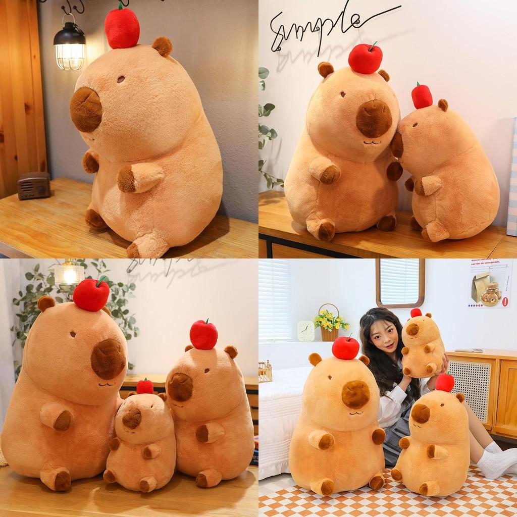 Plush Apple Capybara Toy Cute Cartoon Creative Girl Children Birthday Gift Doll