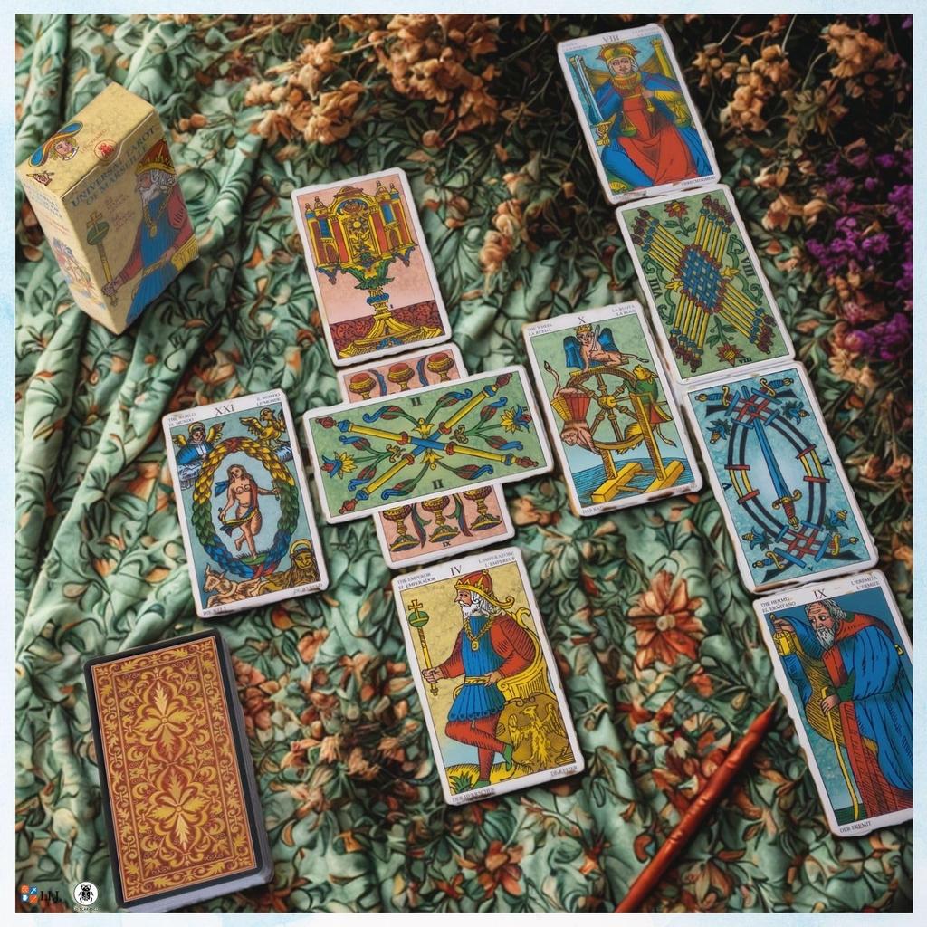 Universal Tarot of Marseille Tarot 78 Marseille Tarot with Japanese Authentic I.I.J. Cards, Cards, Edition, Reading, Instructions,