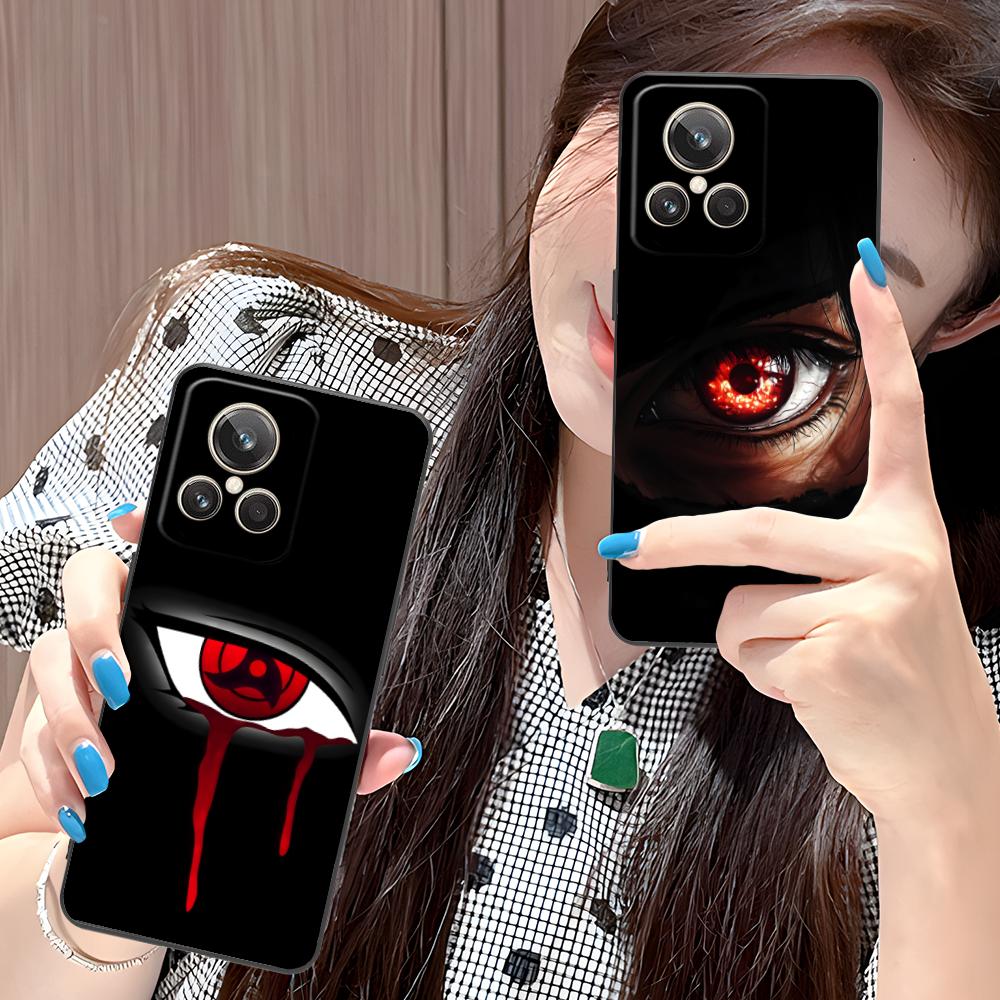 Anime Eyes Mobile Cell Phone Case for Realme 15 14 13 12 11 10 9 Pro Plus T i Lite 5G Colorful Printing Cover Cellphones Luxury